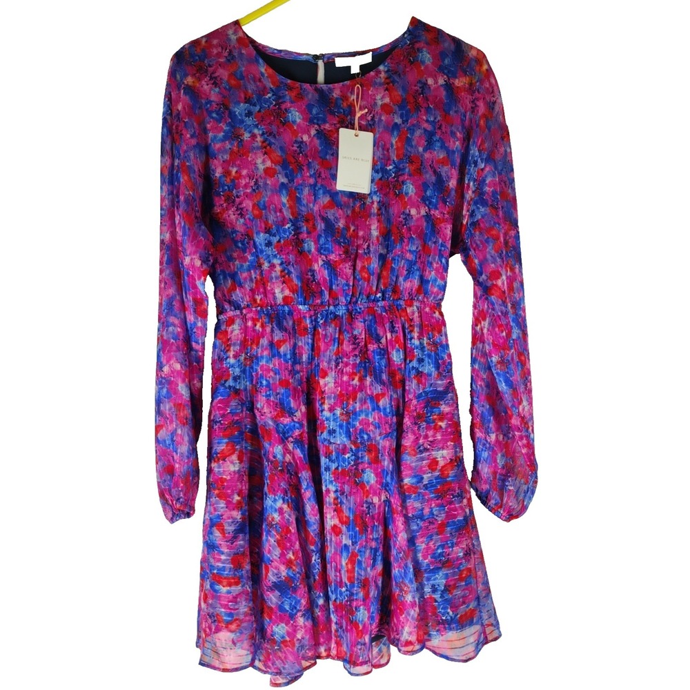 NEW Skies Are Blue Women's XS Extra Small Dress Easter Summer Spring Multicolor‎